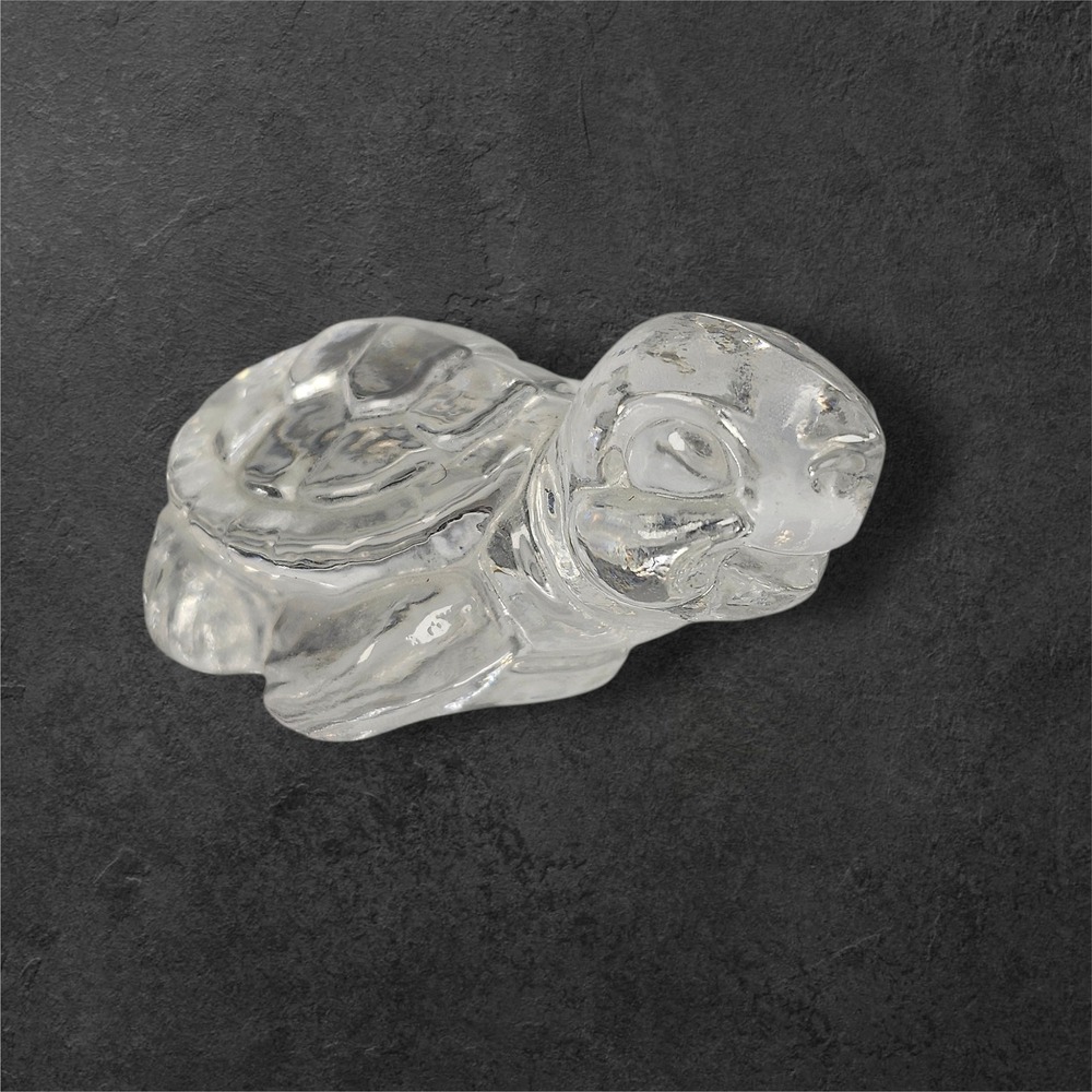 Goebel Turtle Figurine Clear Crystal 1979 Vintage West Germany Art‎ Paperweight
